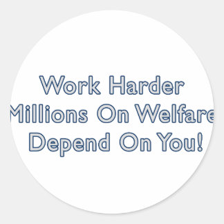 Work Harder Anti Obama Sticker