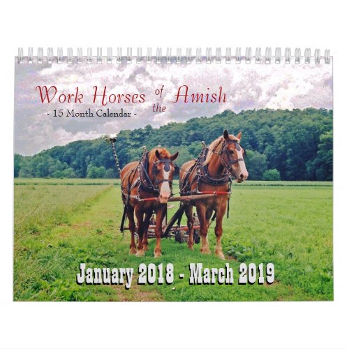 Work Horses of the Amish Calendar