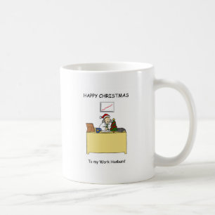 Work Husband Happy Christmas Coffee Mug