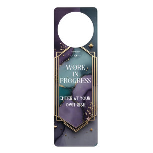 Work In Progress– Funny Bathroom Door Hanger
