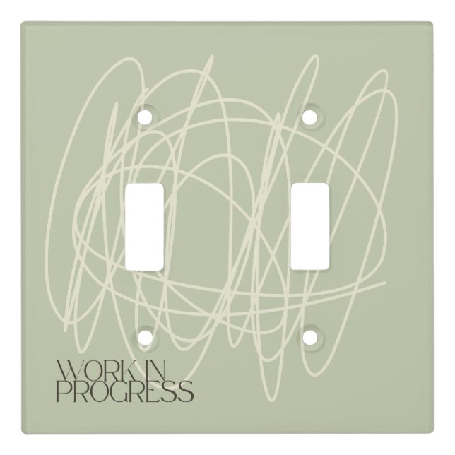 Work in progress light switch cover (Front)