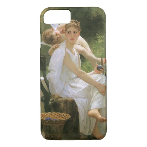 Work Interrupted by Bouguereau Angel Portrait iPhone 87 Case