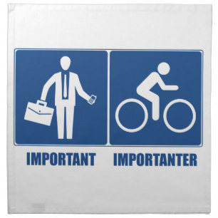 Work Is Important, Cycling Is Importanter Napkin