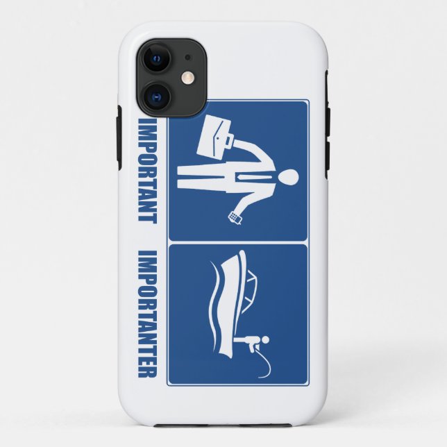 Work Is Important, Fishing Is Importanter Case-Mate iPhone Case (Back)