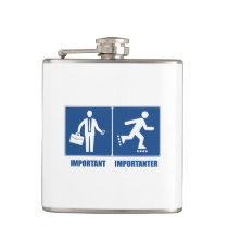 Work Is Important, Rollerblading Is Importanter Flask