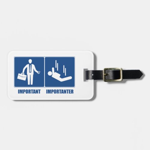 Work Is Important Sky Diving Is Importanter Luggage Tag