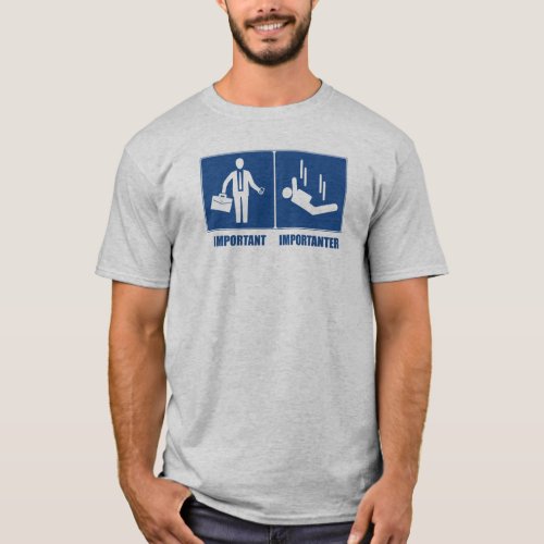 Work Is Important Sky Diving Is Importanter T_Shirt