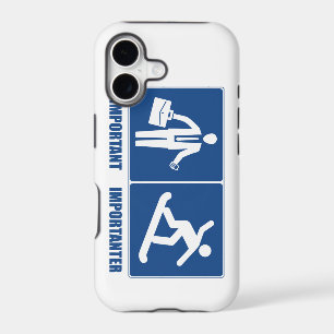 Work Is Important, Snowboarding Is Importanter iPhone 17 Case