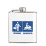 Work Is Important, Snowmobiling Is Importanter Flask