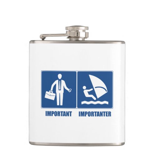 Work Is Important Windsurfing Is Importanter Flask