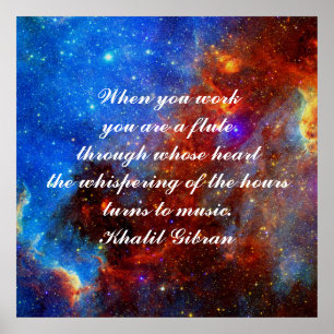 Work is love made visible poster