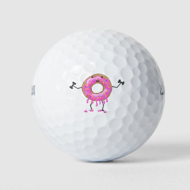 Work It Out Donut Golf Balls (Front)