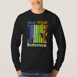 Work Kite Balance Lifestyle Vintage Work Life  7 T-Shirt