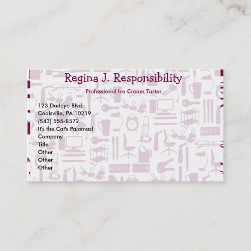 Work Life Business Card