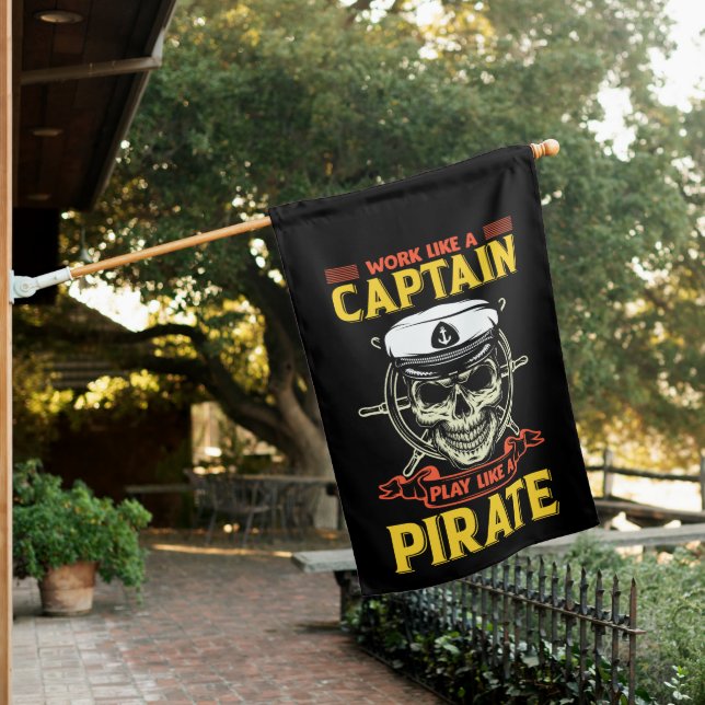 Work like a Captain House Flag (In SItu)