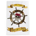 Work Like a Captain Party Like a Pirate Medium Gift Bag