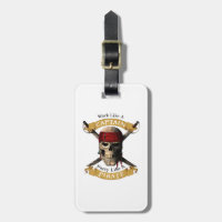 Work Like A Captain Party Like A Pirate Skull Joll