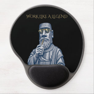Work Like a Legend Vintage Art Gel Mouse Pad