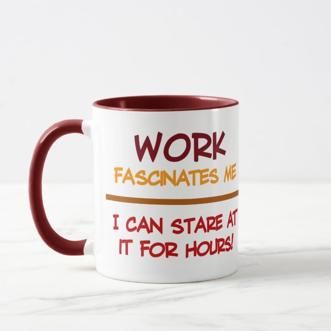 Work mugs - choose style & color (Left)