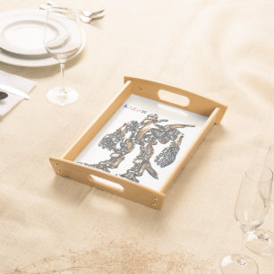 Work No. 00006 "Mysterious Aircraft Used for Festi Serving Tray