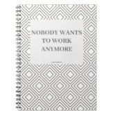 Work Meeting Notes Funny Doodle Pad Drawing Notebook