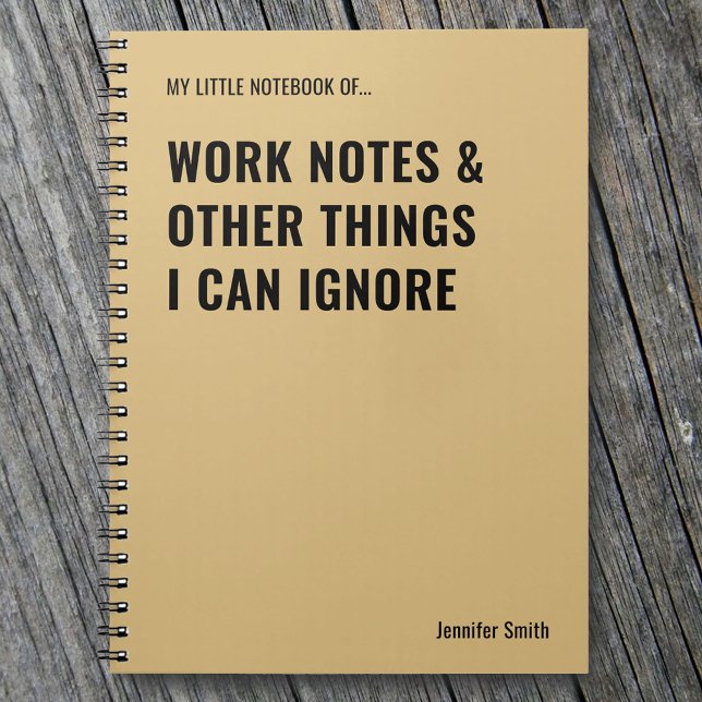 Work Notes & Other Things Funny Quote Notebook (Creator Uploaded)
