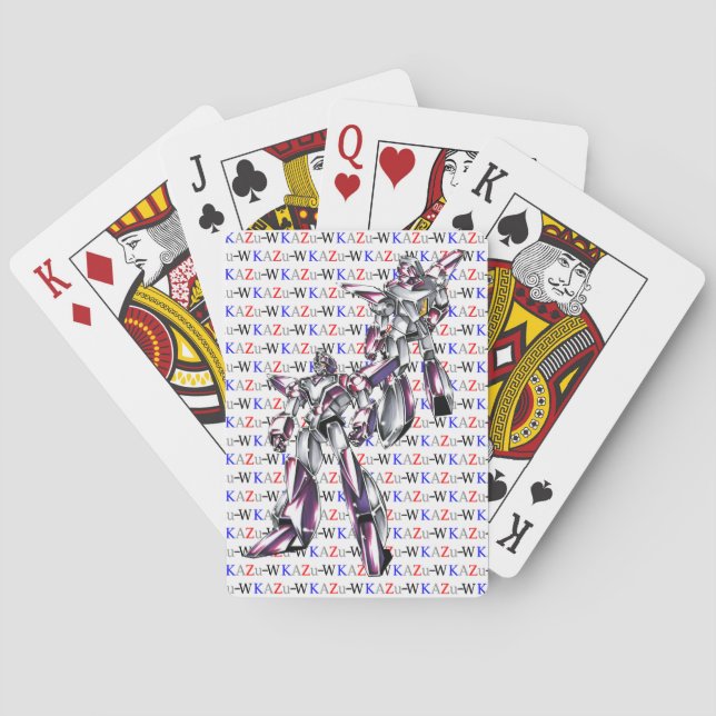Work number 00012 'Hero Robot Basic Body' Poker Cards (Back)