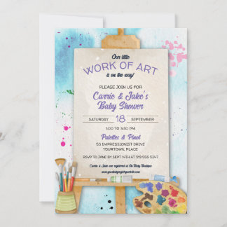 Work of Art Baby Shower Invitation
