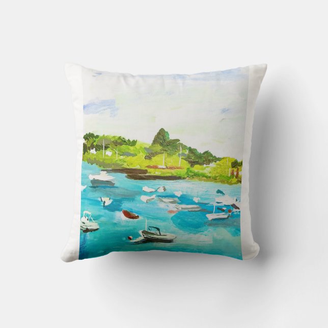 Work of Art Throw Pillow (Back)