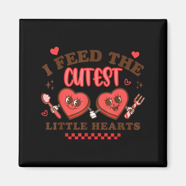 Work Of Heart School Lunch Lady Cafeteria Worker V Magnet (Front)