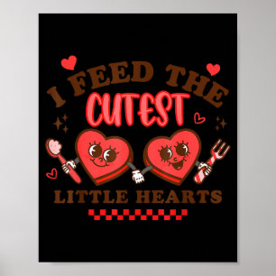 Work Of Heart School Lunch Lady Cafeteria Worker V Poster