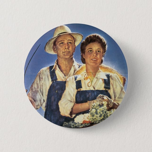 Work on a Farm...This Summer Pinback Button (Front)