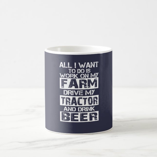 Work on my farm coffee mug (Center)