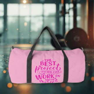 Work on Yourself Gym Gear Duffle Bag
