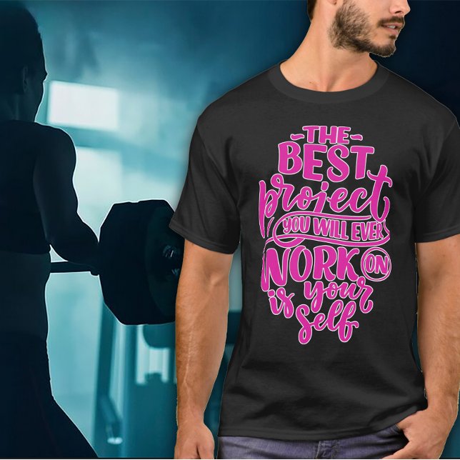 Work on Yourself Men's Exercise T-Shirt (Creator Uploaded)