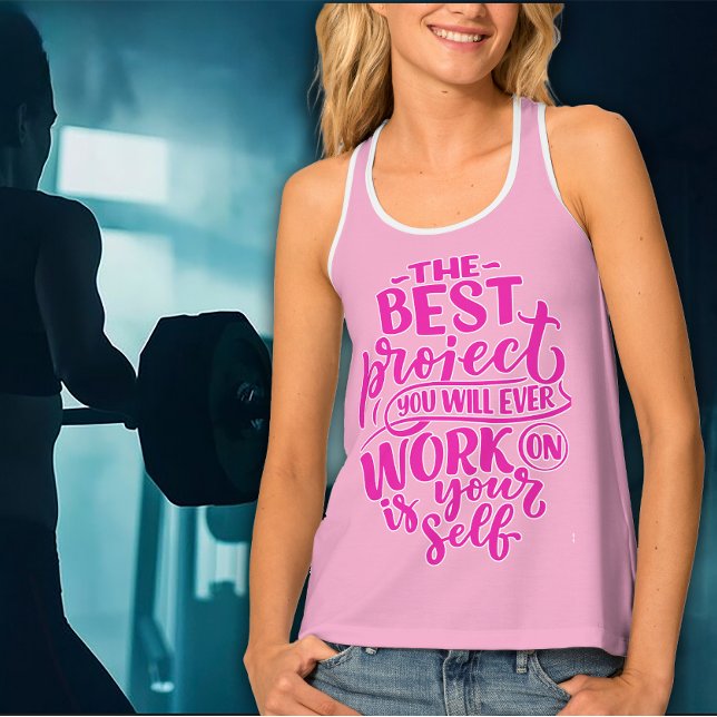 Work On Yourself Women's Exercise Tank Top (Creator Uploaded)