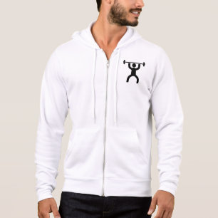 Work out Stick Figure Icon Men's Hoodie 