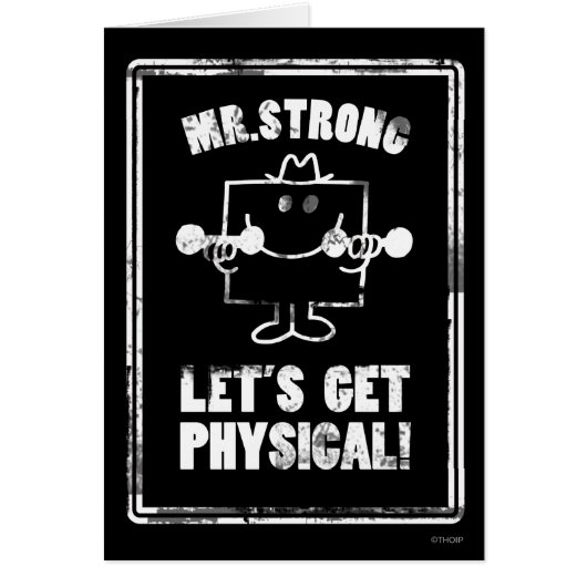 Work Out With Mr. Strong Cards (Front)
