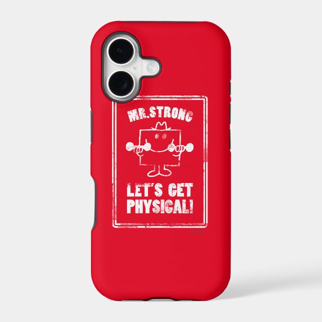 Work Out With Mr. Strong Iphone Case (Back)