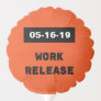 Work Release Retirement Gift Custom Date Balloon