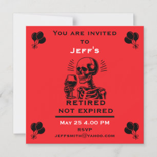 Work  Retirement Party  Magnetic Invitation