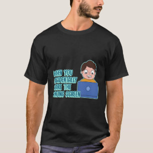 Work Screen Sharing Joke Design For Proud Pinoys T-Shirt