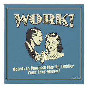 Work: Smaller Than They Appear Faux Canvas Print