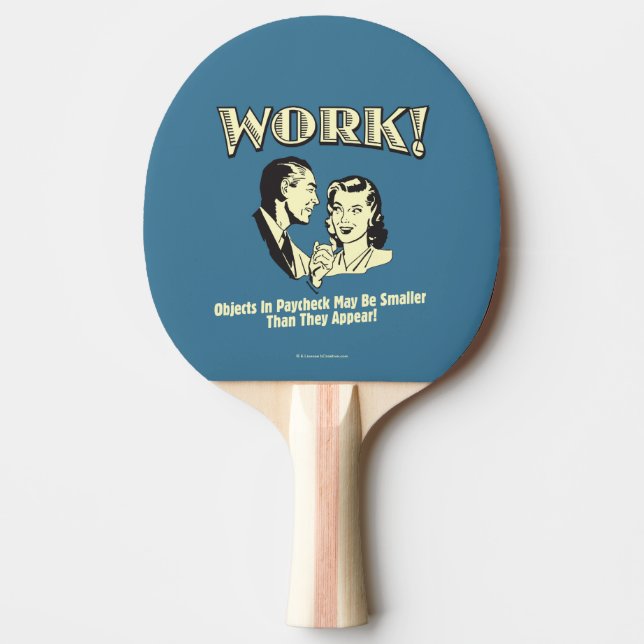 Work: Smaller Than They Appear Ping-Pong Paddle (Front)