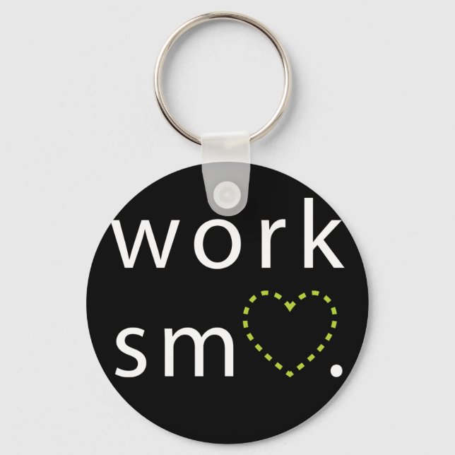 Work Smart Keychain (Front)