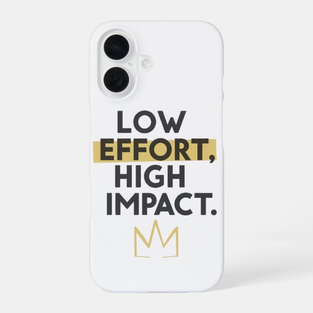 Work Smart Not Hard Modern Typography Iphone Case (Back)