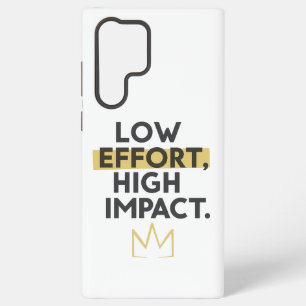 Work Smart Not Hard Modern Typography Samsung Galaxy S22 Ultra Case
