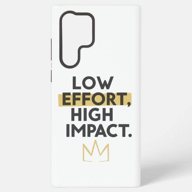 Work Smart Not Hard Modern Typography Samsung Galaxy Case (Back)