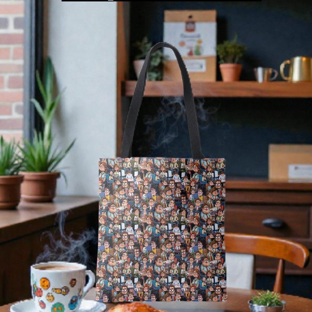 Work stress black  tote bag (Creator Uploaded)