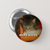 Sad Cat Meme Pins and Buttons for Sale